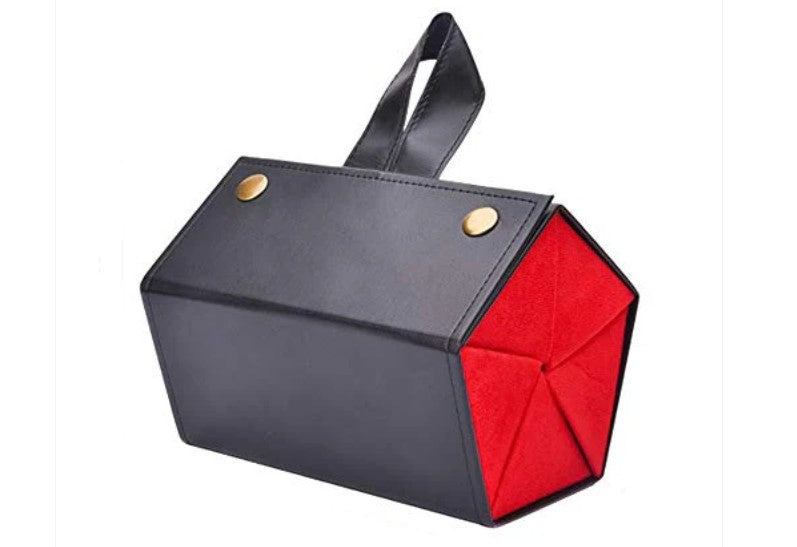 6 Slot Black and Red Eyewear Case iGlowe Fashion Eye Wear