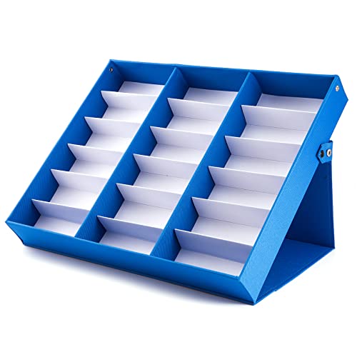 TRIUMPH VISION Sunglasses Organizer Storage Eyeglass Holder Multiple Glasses Case Box Eyewear Tray Display Stand Rack for Women Men 18 Slot TRIUMPH VISION